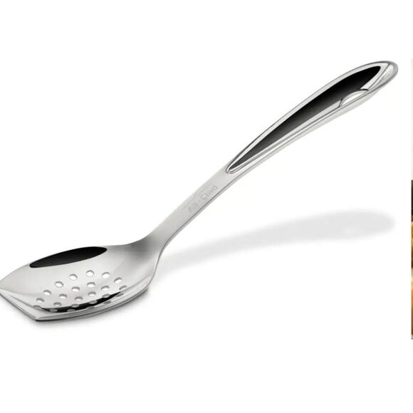 All-Clad Cook & Serve Stainless Steel 9.5" Slotted Spoon - Picture 5 of 8